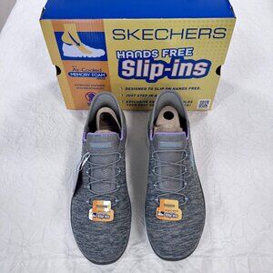 Skechers Slip-ins NWT Dazzling Haze Gray Size 9.5 Wide